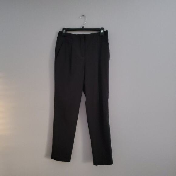 Zara Basic Black Ankle Trousers Size S - Picture 1 of 8